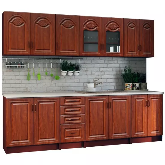 Кухня Marcel Prod Tiulpan 2.6 м, МДФ, Calvados Red-Brown