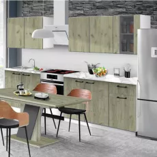 Кухня Modern Stella 2.0 м, ДСП, White/Craft Oak Grey Кухня Modern Stella 2.0 м, ДСП, White/Craft Oak Grey