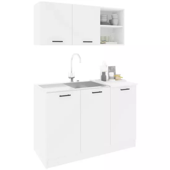 Кухня Haaus Ara 1.2 м, ЛДСП, White