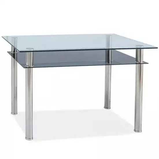 Masă pentru bucătărie Signal Madras, Transparent/Chrome