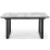 Masă pentru bucătărie Halmar Marley 160/200cm, White Marble/Gray/Black
