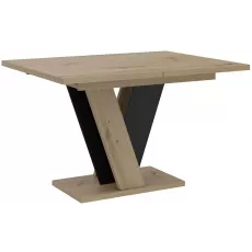 Masă pentru bucătărie Prospero Viney, 120x90 cm extensibilă, Artisan Oak/Black