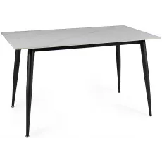 Masă pentru bucătărie Signal Rion, 160x70 cm, White/Black