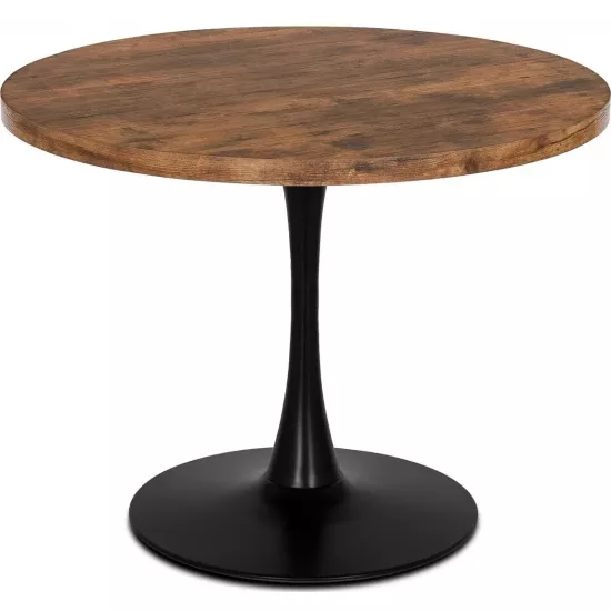 Masă pentru bucătărie Mebel Elite Lino 100, Rustic Oak/Black