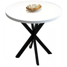 Стол обеденный Prestige WH Star Leg 70x75, White/Black Стол обеденный Prestige WH Star Leg 70x75, White/Black