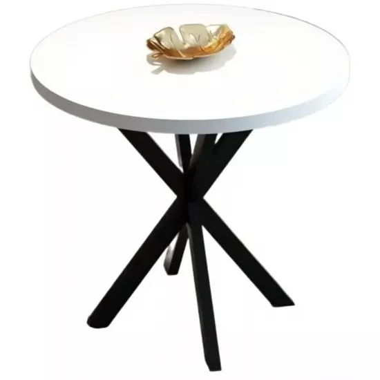Masă pentru bucătărie Prestige WH Star Leg 70x75, White/Black