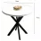 Masă pentru bucătărie Prestige WH Star Leg 70x75, White/Black