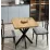 Masă pentru bucătărie Prestige Star Leg 70/70x75, Pine/Black