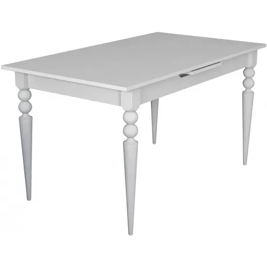 Masă pentru bucătărie Mirage Meble JA112 extensibilă, White