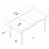 Masă pentru bucătărie Mirage Meble JA112 extensibilă, White