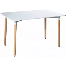 Masă pentru bucătărie Sunrise T-03, 120x80 cm, White/Beech