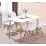 Masă pentru bucătărie Sunrise T-03, 120x80 cm, White/Beech
