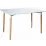 Masă pentru bucătărie Sunrise T-03, 120x80 cm, White/Beech