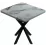 Masă pentru bucătărie Prestige Efes Star Leg 70/70x75, Gray Marble/Black