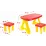 Set masa+2 scaune MochToys Piknik 11852 (Red/Yellow)