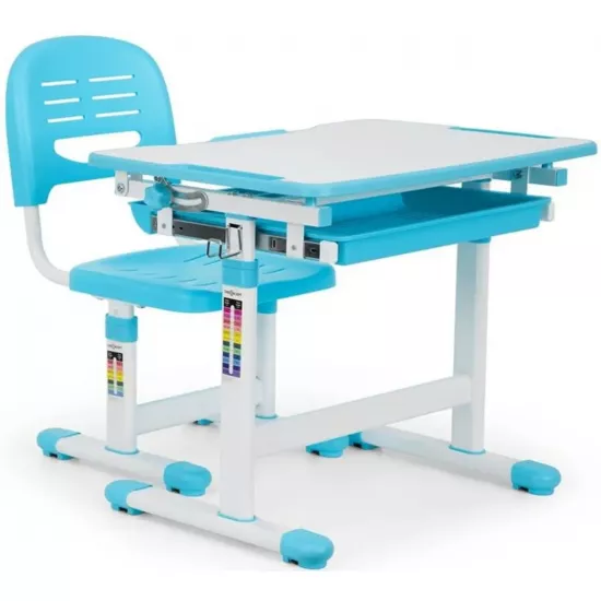 Set masa+scaun OneConcept Annika Blue/White