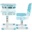 Set masa+scaun OneConcept Annika Blue/White