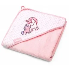 Полотенчико с капюшоном BabyOno 0346/01 Pink