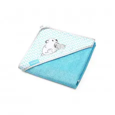 Полотенчико с капюшоном BabyOno 0346/02 Blue Полотенчико с капюшоном BabyOno 0346/02 Blue