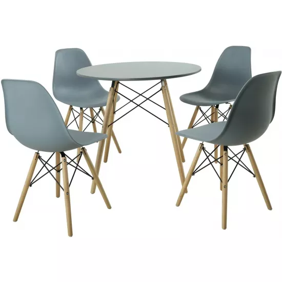 Set de sufragerie Marcel Prod DA151GREYDA232GREY 1+4, Grey/Natural