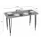 Set de sufragerie Prestige Piramide Legs 70x110cm 1+4, White/Black