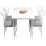 Set de sufragerie Prestige Piramide Legs 70x110cm 1+4, White/Black