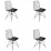 Set de sufragerie Prestige Piramide Legs 70x110cm 1+4, Pine/Black/Gray
