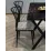 Set de sufragerie Prestige Bendir X Leg 70x110cm 1+4, Black Marble/Black/White