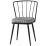 Set de sufragerie Prestige X Leg 70x110cm 1+4, Pine/Black/White