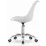 Fotoliu de birou Sunrise C-30 PP, White/Chrome