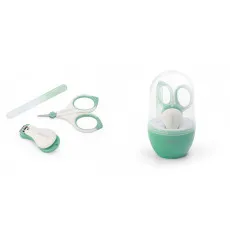 Маникюрный набор для детей BabyOno в элегантном футляре, Mint Маникюрный набор для детей BabyOno в элегантном футляре, Mint