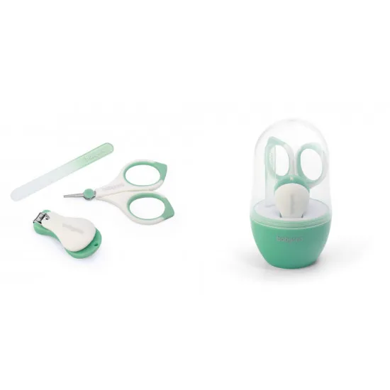 Set Manichiură pentru copii BabyOno în cutie eleganta, Mint