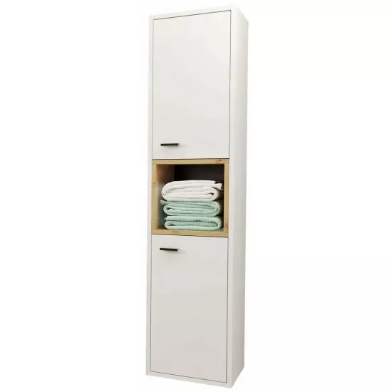 Penal Mirjan24 Olier (30 cm) suspendat, White/Artisan Oak