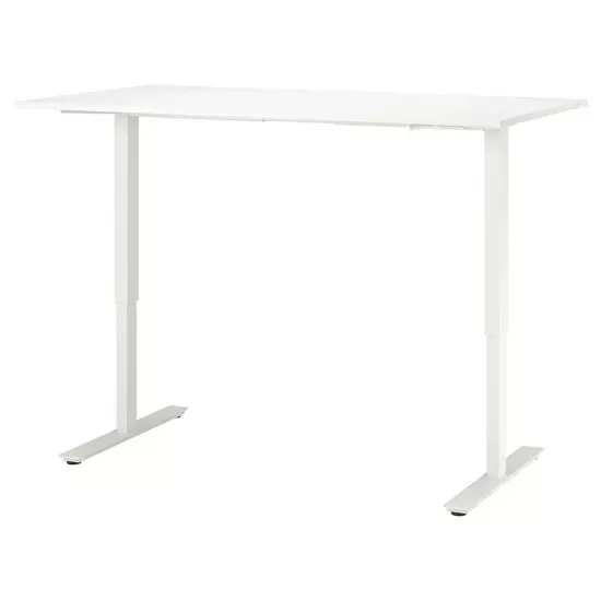 Birou Gaming Ikea Trotten 794.296.02 înălțime reglabilă, Alb