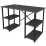 Стол письменный Bofigo 4 полки, 120x60 см, Anthracite/Black