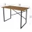 Masa de birou Fabulous 60x120, Walnut/Black