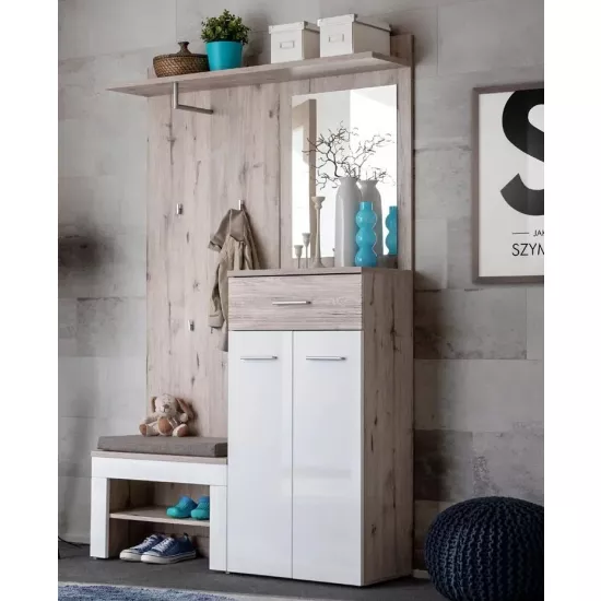 Antreu ASM Gustavo II DWW GV2 (120 cm), Wellington Oak/White Gloss