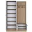 Antreu Mirage Meble P6 M11 (120 cm), Walnut/White