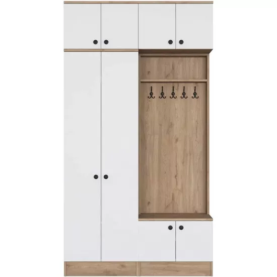 Antreu Mirage Meble EA144 (120 cm), Walnut/White