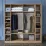 Dulap Mirage Meble BA114 S 6D (180x47,3x190,8 cm), Walnut/White
