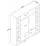 Dulap Mirage Meble BA114 S 6D (180x47,3x190,8 cm), Walnut/White