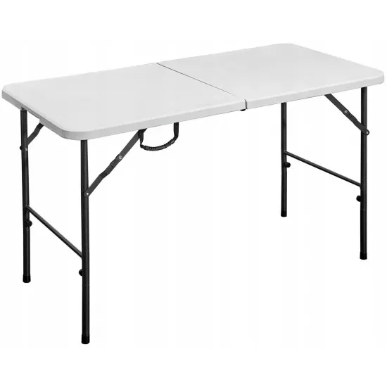 Masă de grădină GardenLine ZUM2538 pliabila, White/Black