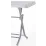 Masă de grădină Heniver Rattan Table Metal 2K pliabila, White