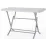 Masă de grădină Heniver Rattan Table Metal 2K pliabila, White