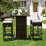 Masă de grădină Costway HW68244WH-12, Brown