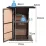 Masă de grădină Costway HW68244WH-12, Brown