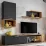Living ASM Maze II ZWT MZ2 (200 cm), Black Matt/Wotan Oak