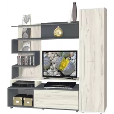Living Modern Bari (195 cm), Anthracite/Craft Oak White