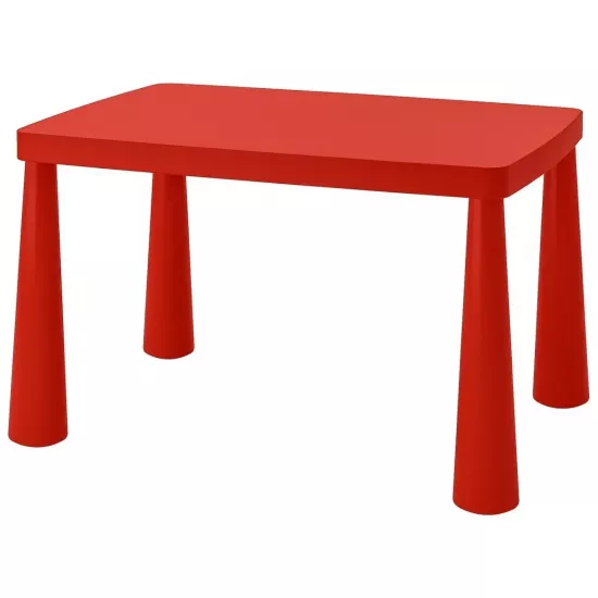 Столик детский Ikea Mammut 77x55, 603.651.67 Красный
