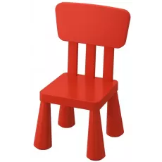 Стул детский Ikea Mammut 403.653.66 Красный